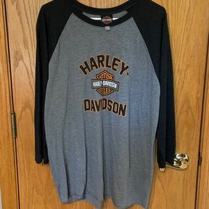 New Harley Davidson baseball sleeve shirt.  XL